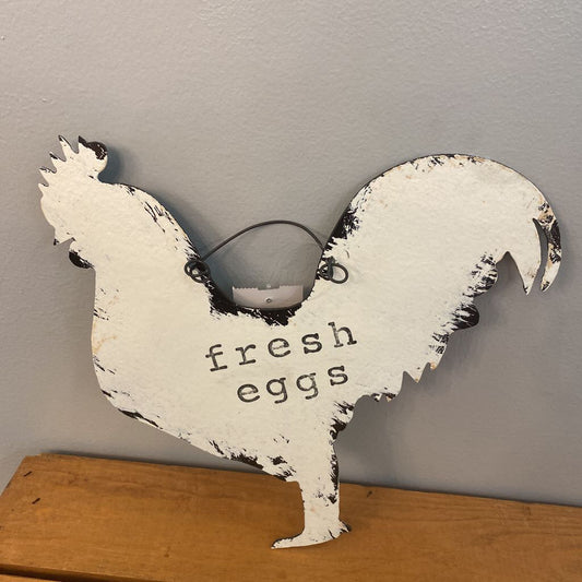 Our Country Homestead Fresh Eggs Chicken Metal Sign