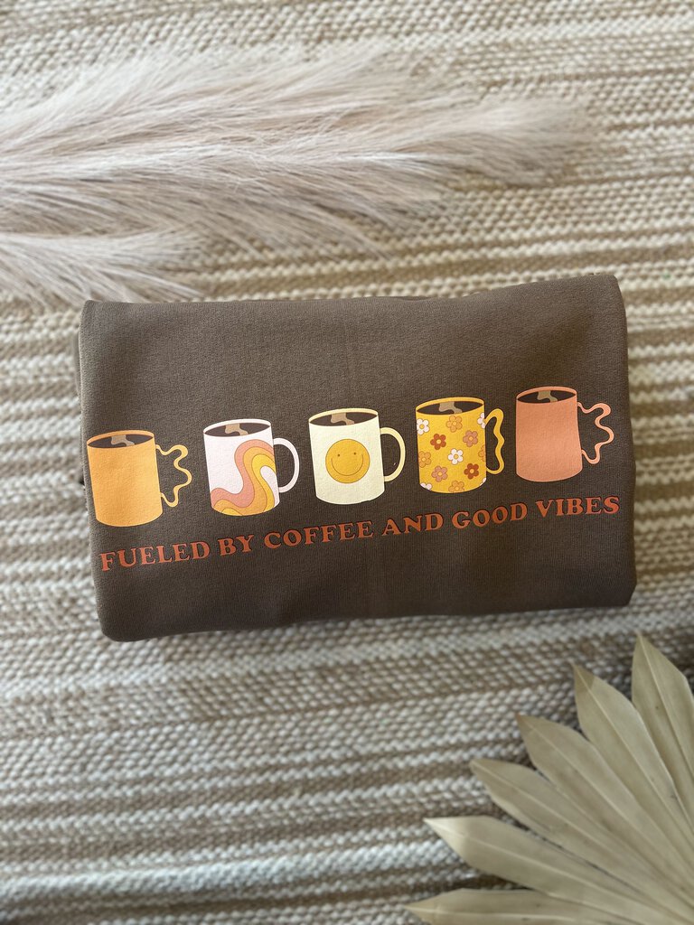 Coffee & Good Vibes Crewneck MEDIUM