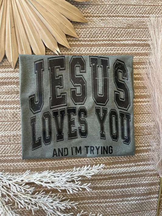 Jesus Loves You Tee LARGE